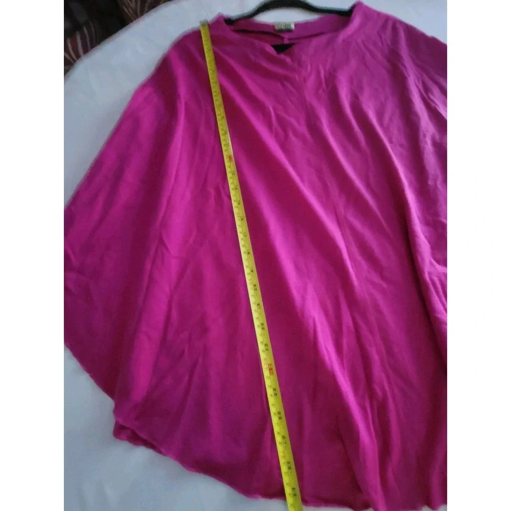 Merino Wool Poncho One Size New Zealand 100% Wool Pink Lightweight Travel Wrap